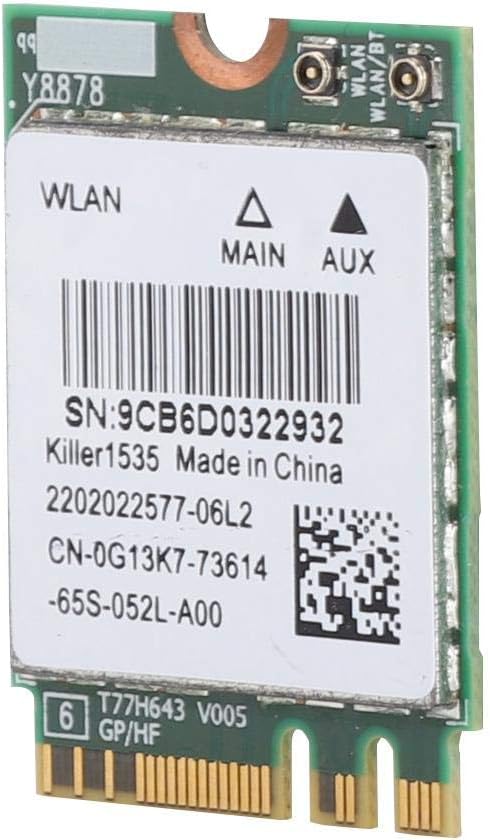 Bluetooth 4.1 Wireless Network Card 5G 867Mbps M.2 NGFF WiFi Adapter Pack of 2 O955