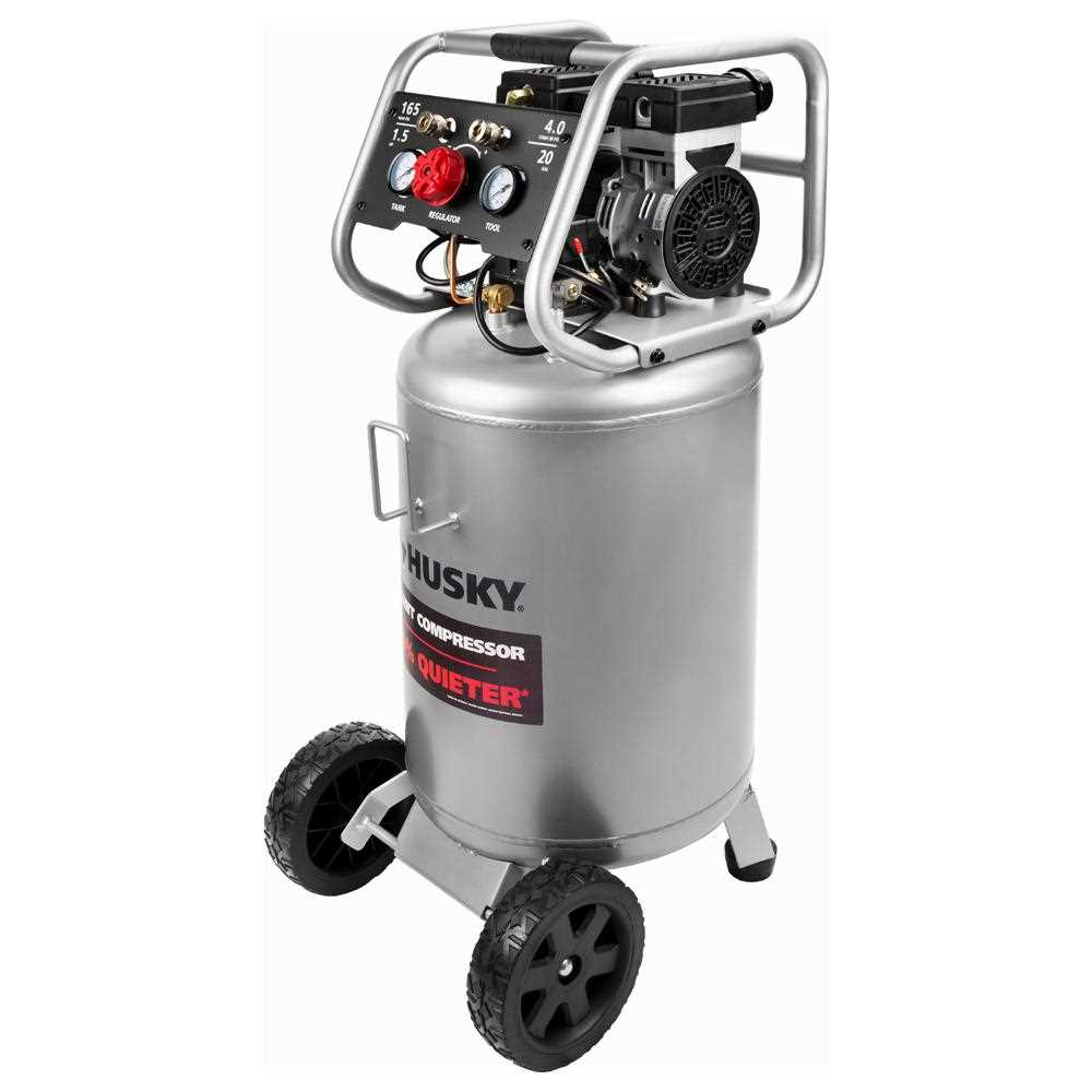 20 Gal. Vertical Electric-Powered Silent Air Compressor D719075