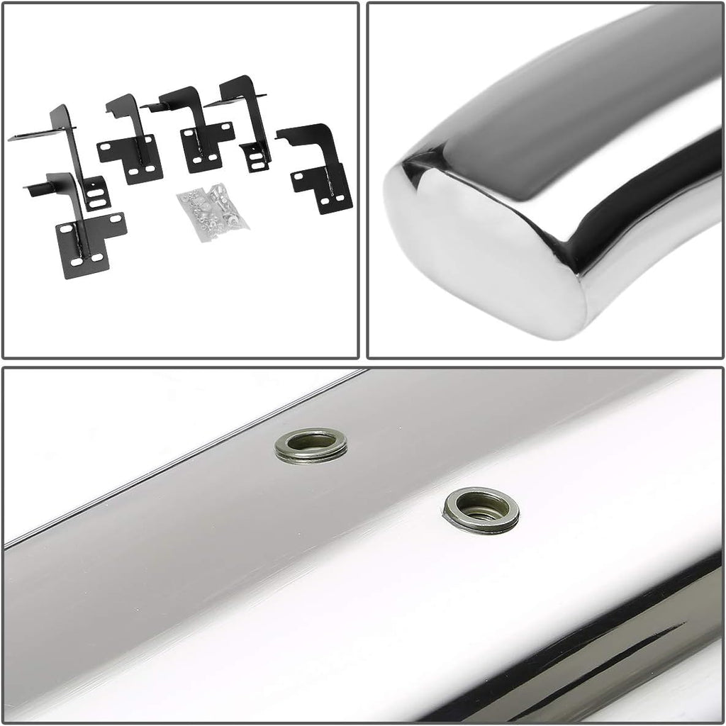 5 Inches Curved Side Step Nerf Bar Running Board Stainless Steel Polished Chrome P973
