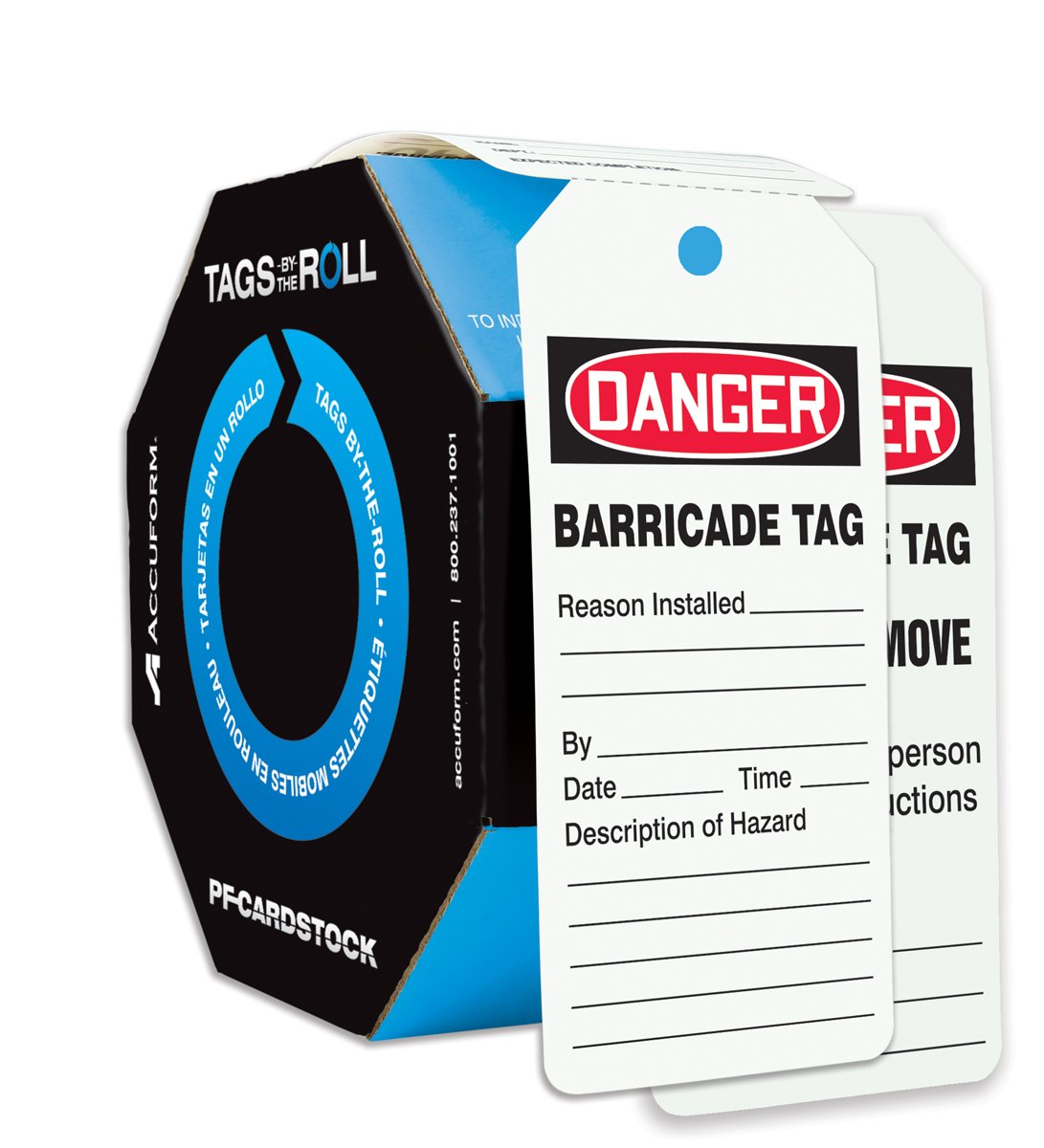 Danger Barricade Tags B1813