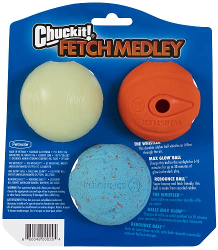 Medium (2.5 Inch) Pack of 3 Dog Ball Dog Toys F62504