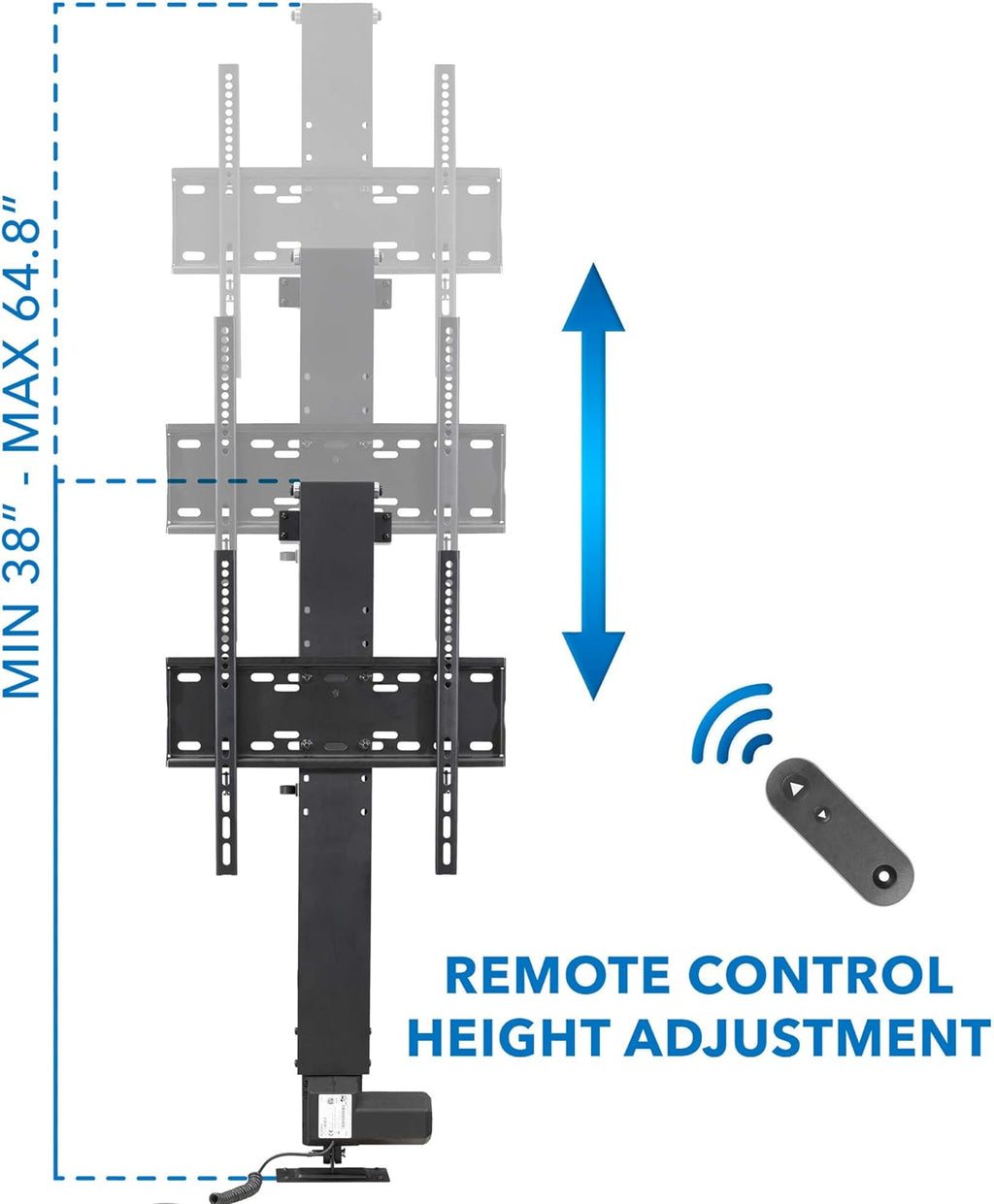 Motorized Height Adjustable TV Lift with Remote Control for 32 to 48 Screens G584