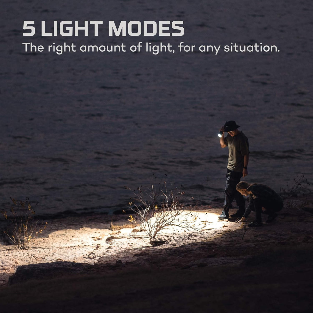 12K lumen rechargeable adjustable beam LED flashlight with USB powered LED reading light bundle E728042