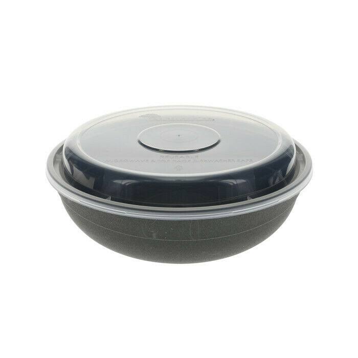 30 oz Black Round Container and Lid M953755