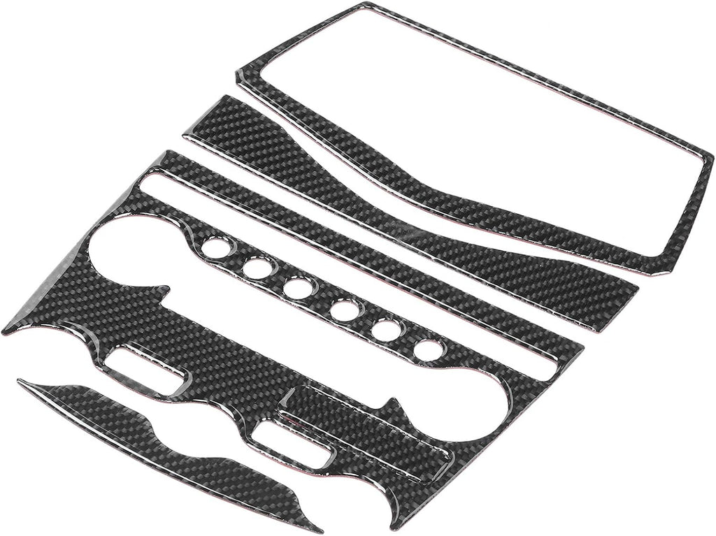 Console AC CD Panel Cover Carbon Fiber Pack of 2 D83421