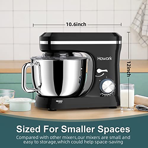 Blue Electric Stand Mixer with 6.5QT Stainless Steel Bowl C6130