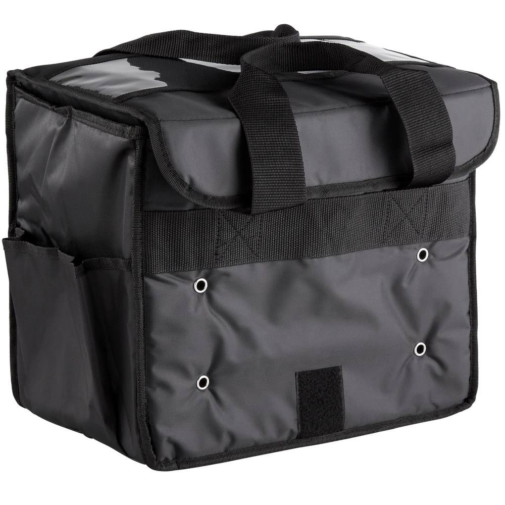Black Polyester Take-Out Delivery Bag M3684