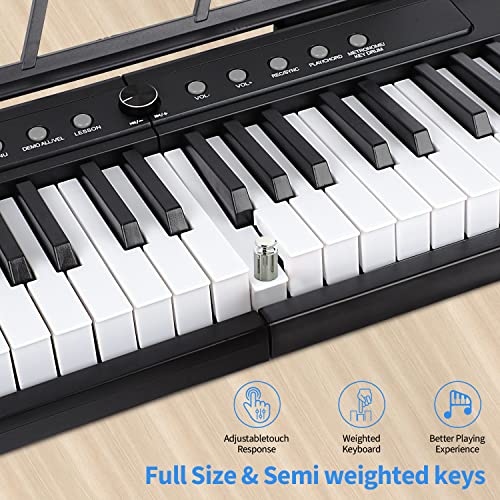 88 Key Semi Weighted Digital Piano with Bluetooth MIDI M9530