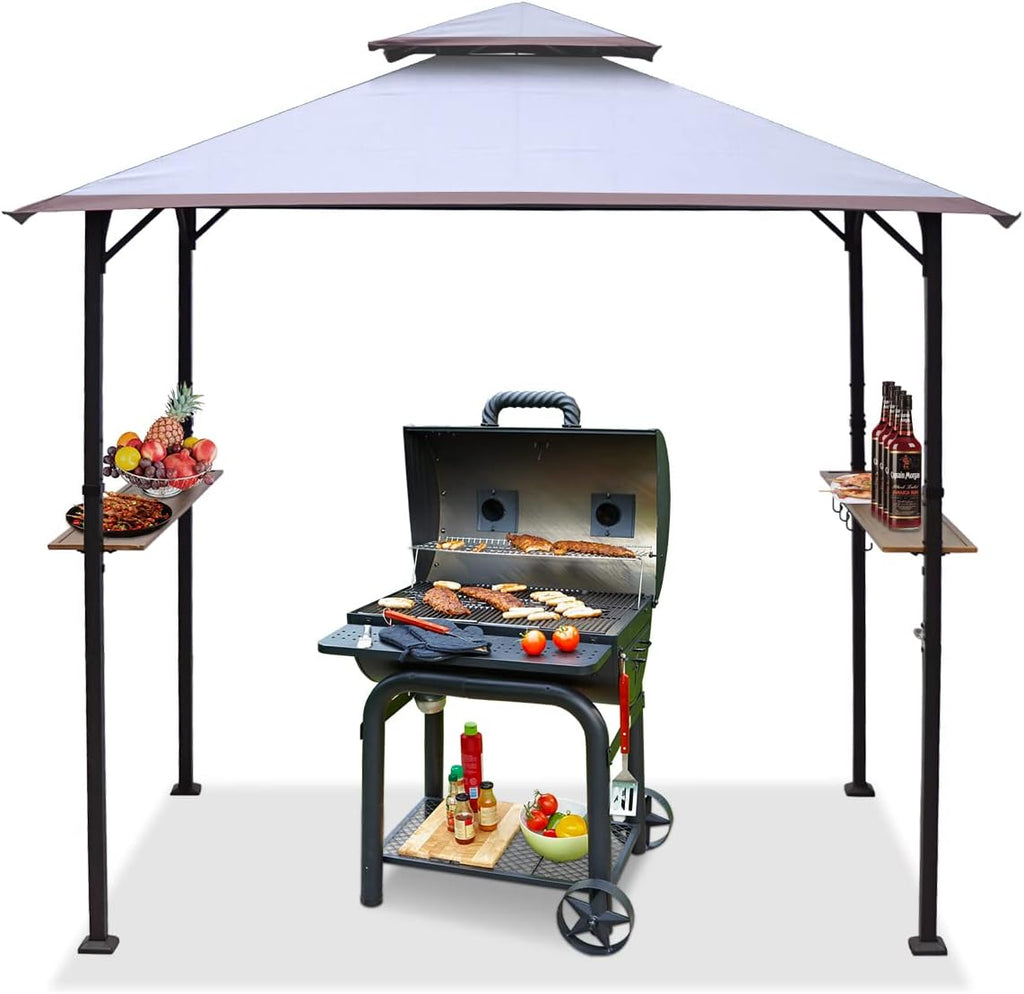 8'x5' Grill Gazebo BBQ Patio Shelter Canopy Y461225