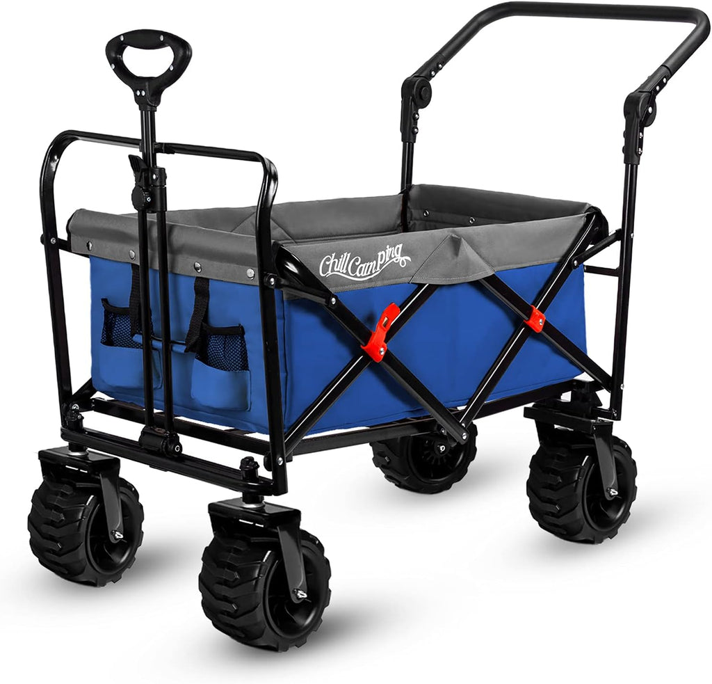 All Terrain Collapsible Utility Wagon with Rubber Wheels U464