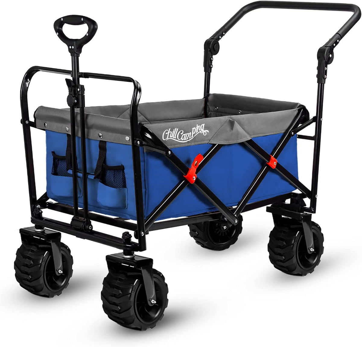 All Terrain Collapsible Utility Wagon with Rubber Wheels U464