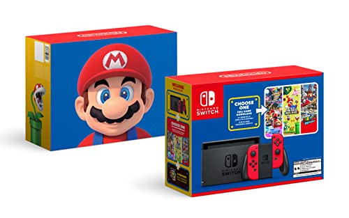 Black Nintendo Switch Game Console with Blue Red Joycon X578973