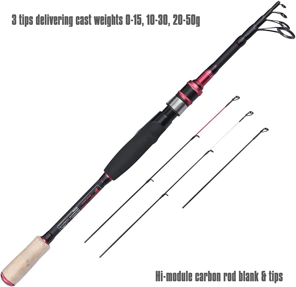 Telescopic Rod 240 & 210cm with 3 Tips B518629