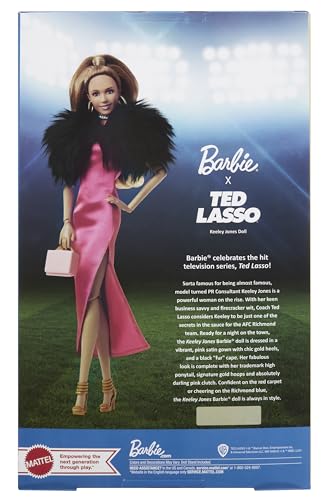 Keeley Doll with Pink Dress and Faux Fur Shawl B159
