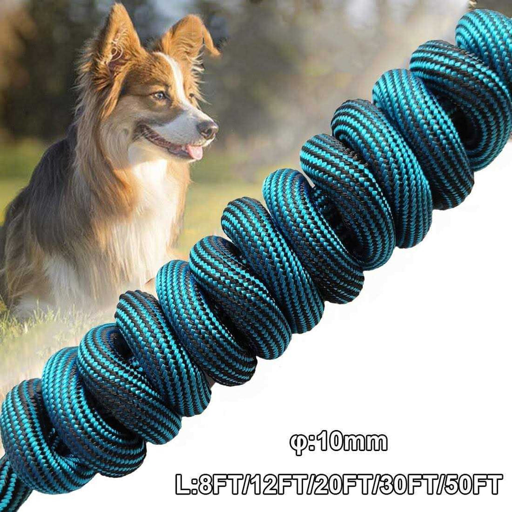 8ft/12ft/20ft/30ft/50ft Dog Tie-Out Long Rope Leash A2796