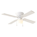 White 4 Blades LED Ceiling Fan E2379