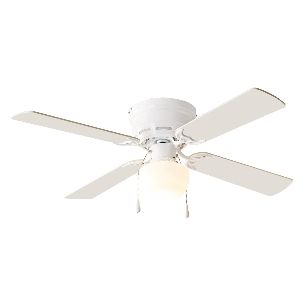 White 4 Blades LED Ceiling Fan E2379