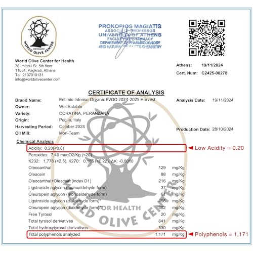 Organic Extra Virgin Olive Oil 8.5 fl oz G7190