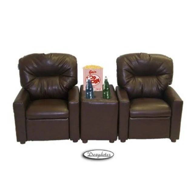 Pecan Brown Leather-Like Recliner B123