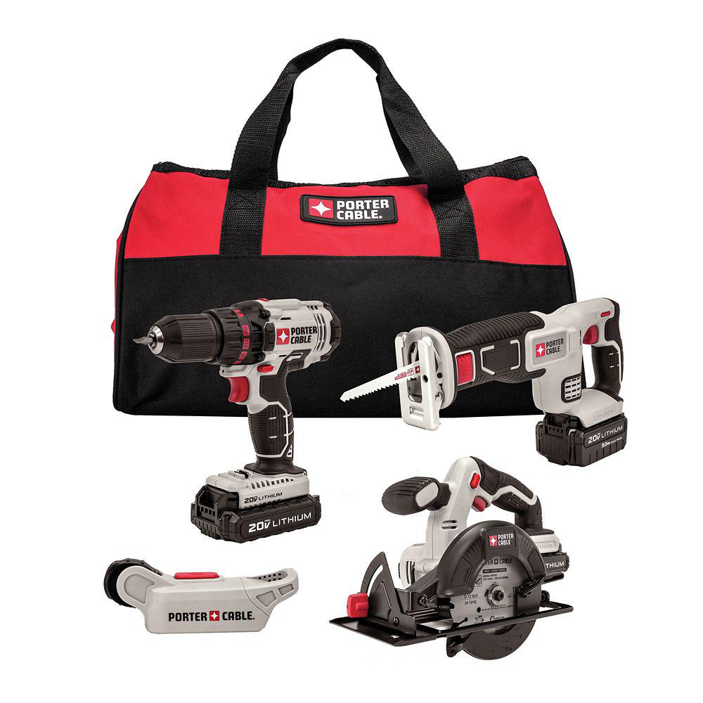 20V Drill/Driver and Saw Combo Kit, 4 pc. P394664