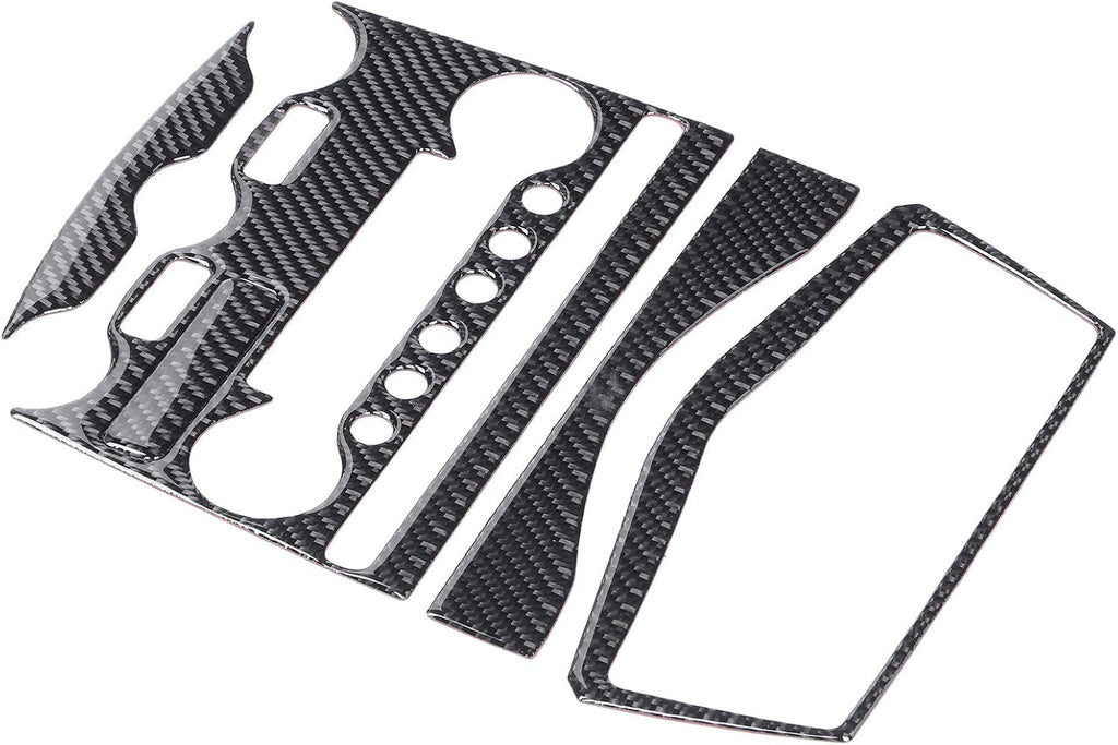 Console AC CD Panel Cover Carbon Fiber Pack of 2 D83421