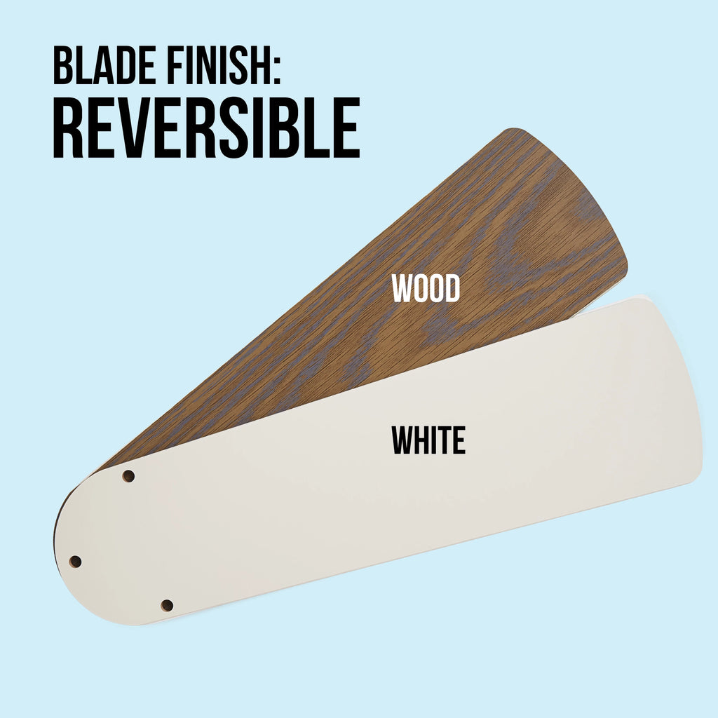 White 4 Blades LED Ceiling Fan E2379