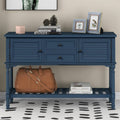 Navy Blue Console Table with 2 Drawers T55728
