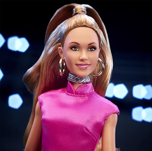 Keeley Doll with Pink Dress and Faux Fur Shawl B159