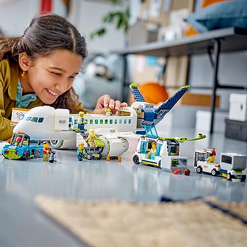 Passenger Airplane Building Toy Set with 9 Minifigures R670469
