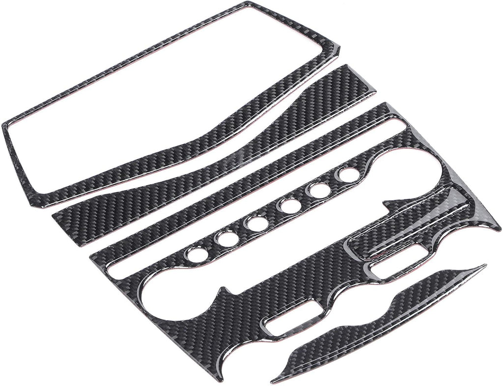 Console AC CD Panel Cover Carbon Fiber Pack of 2 D83421