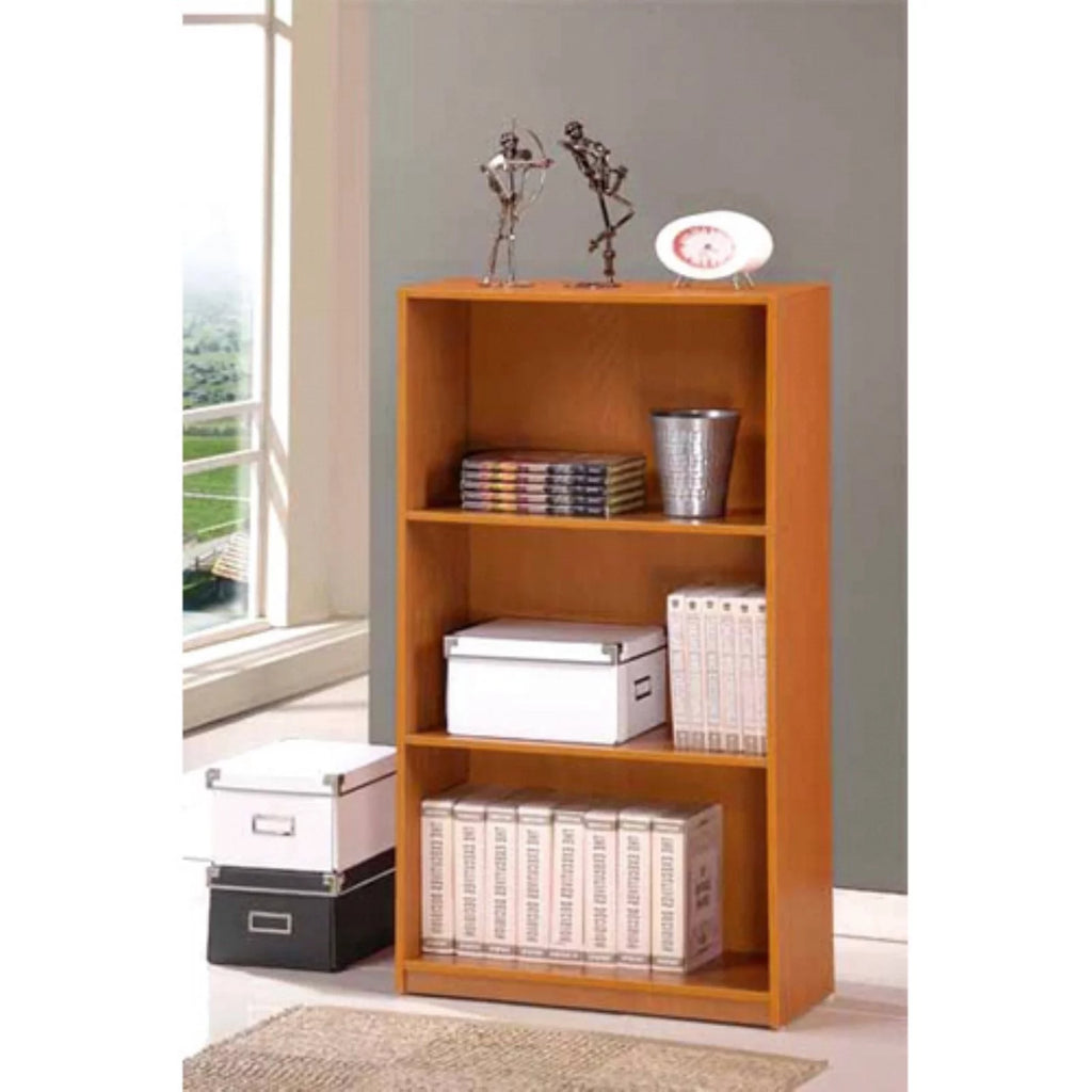 3-Tier Espresso Bookcase Storage Shelves J47228