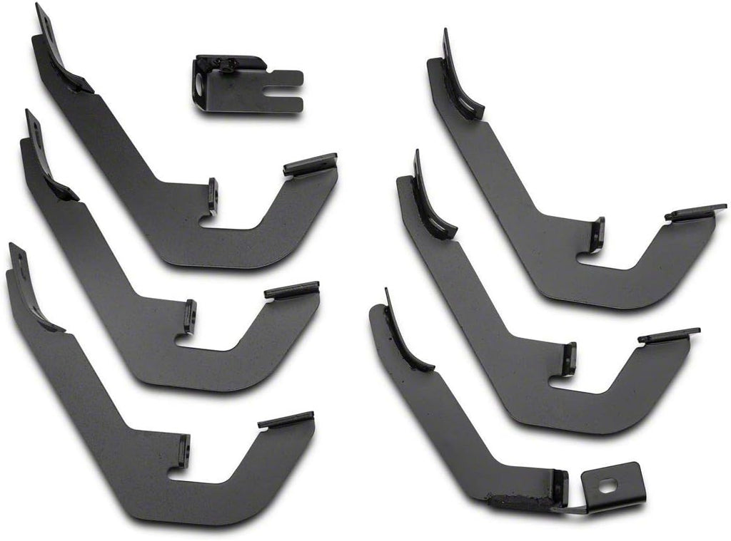 Black 5-Inch Oval Bent End Side Step Bars G31974