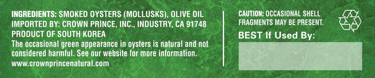 Smoked Oysters in Pure Olive Oil, 3-Ounce Cans (Pack of 18) B774
