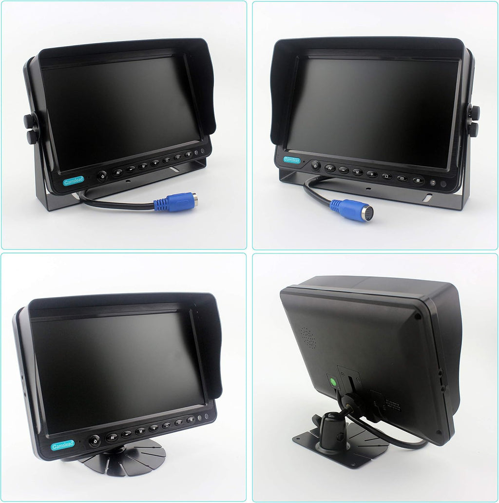 7 inch Quad Split Screen Backup Camera Monitor with DVR Recorder B67523