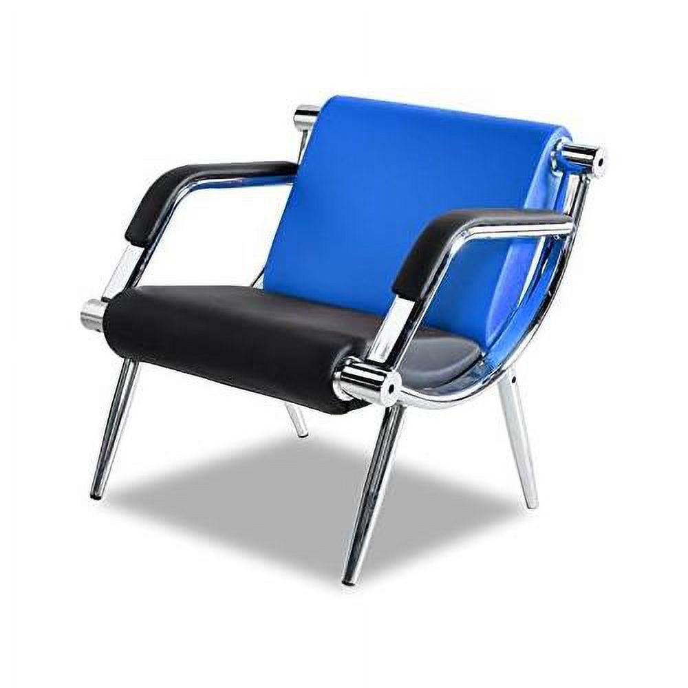 Blue And Black PU Leather Office Reception Chair I894819