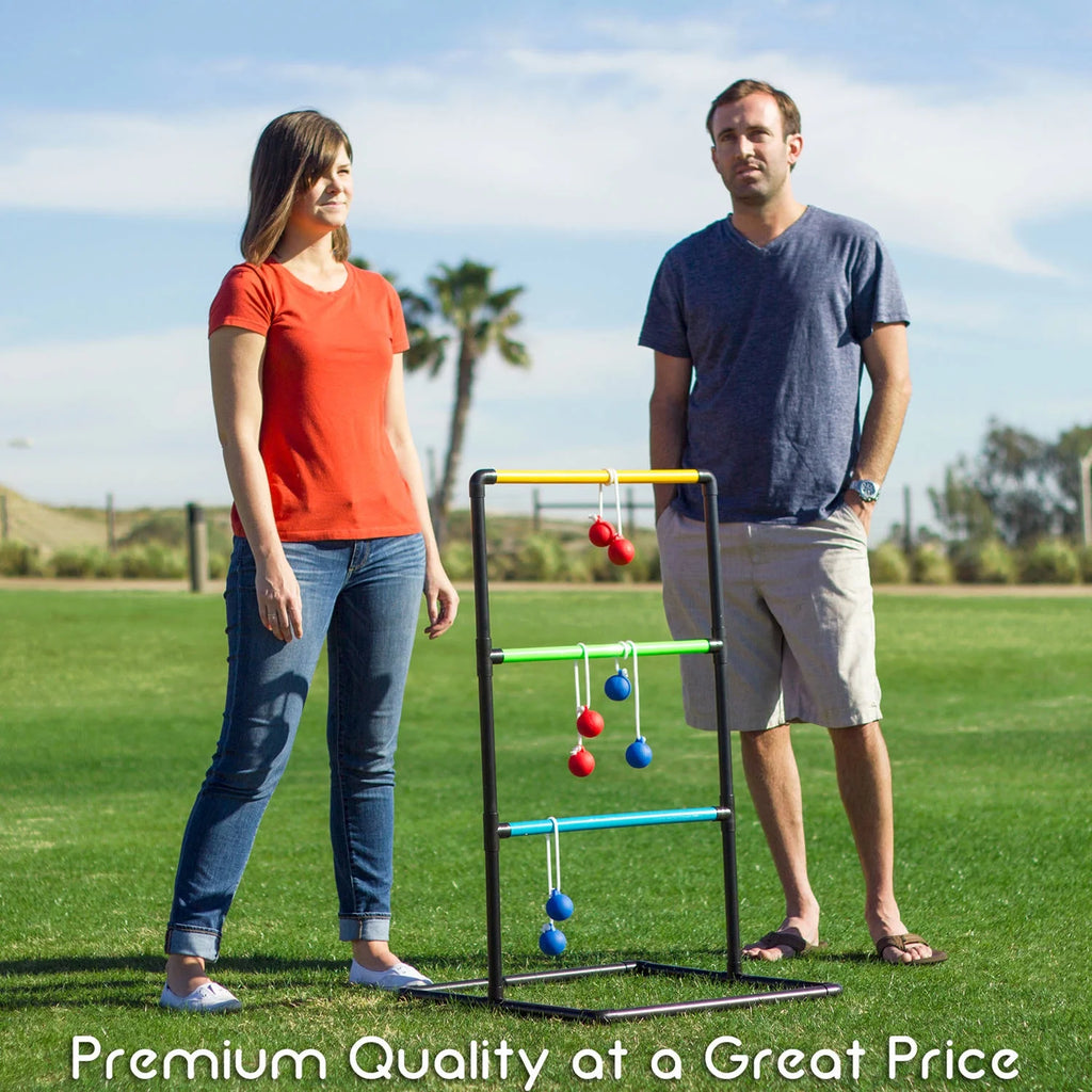 Ladder Toss Game with 6 Bolo Balls P48582