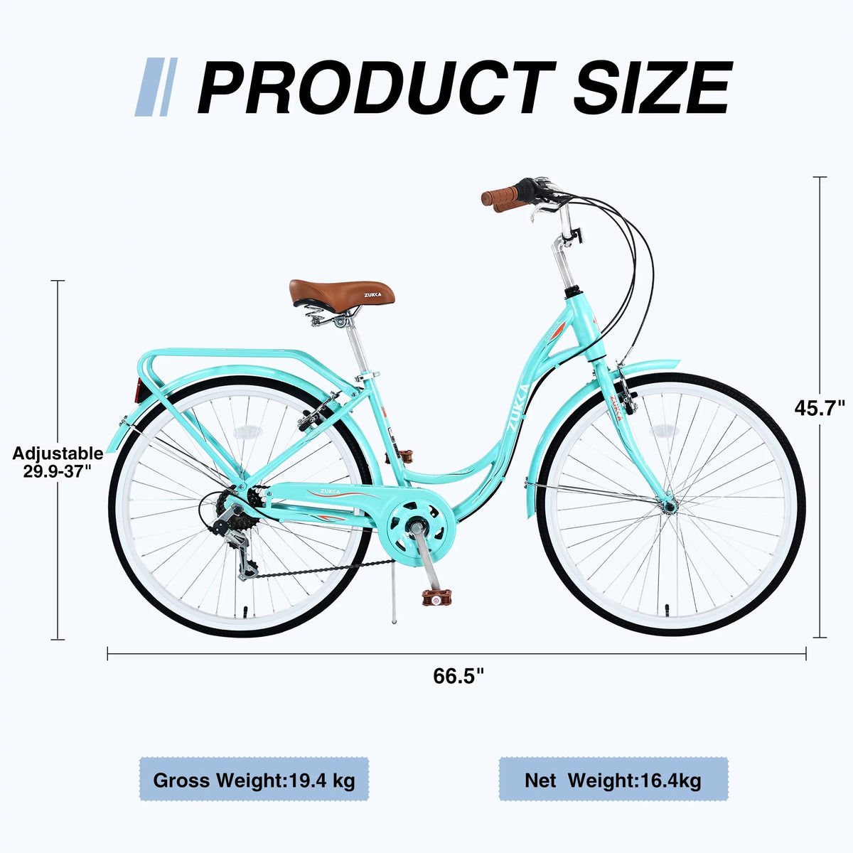 26 inch 7 Speed Steel Frame Girls Bicycle Y23379