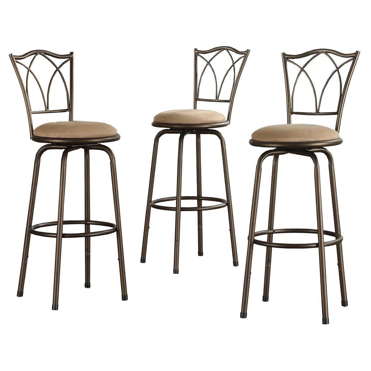 Adjustable Bar Stool Set of 3 E28850