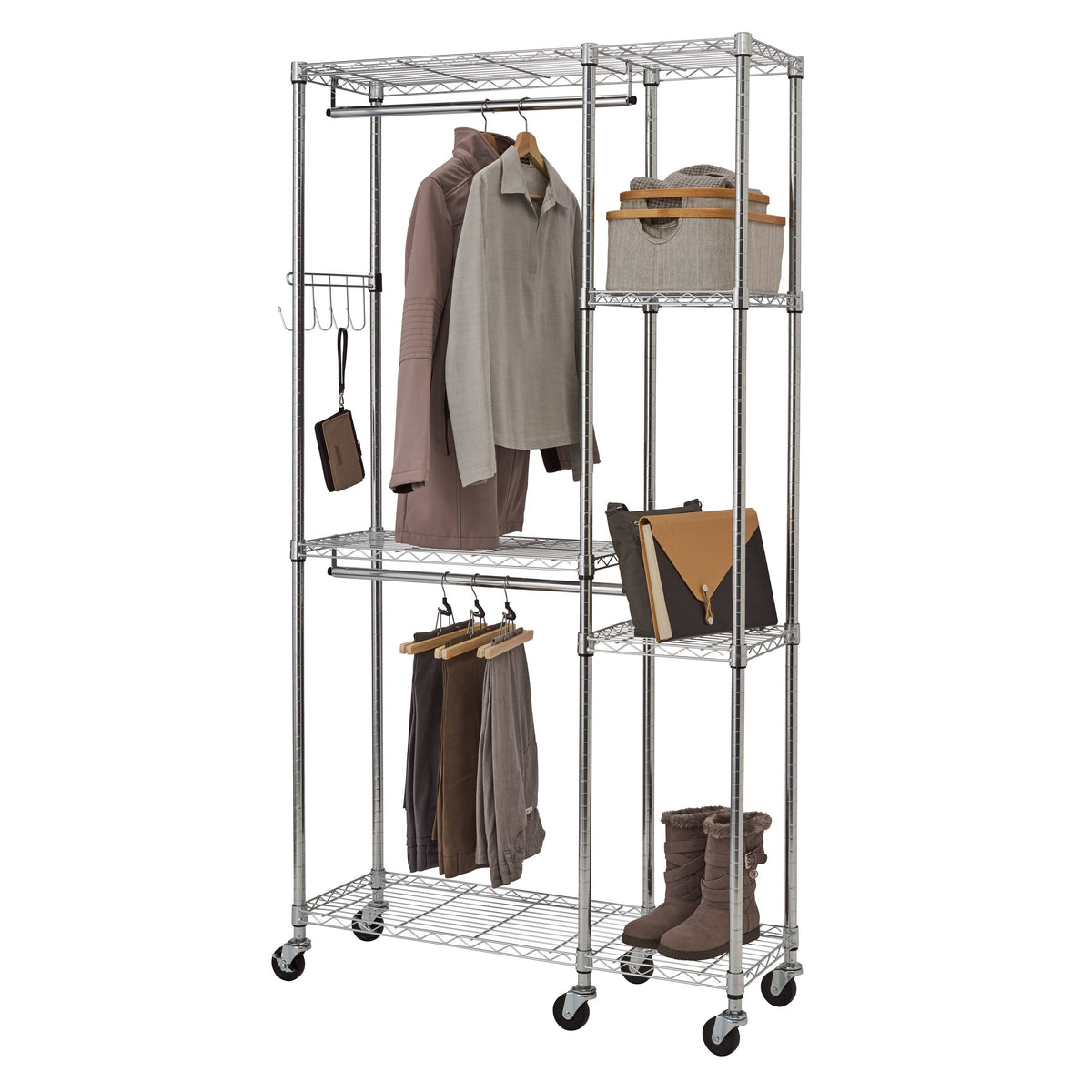 Chrome Mobile Closet Organizer Q602