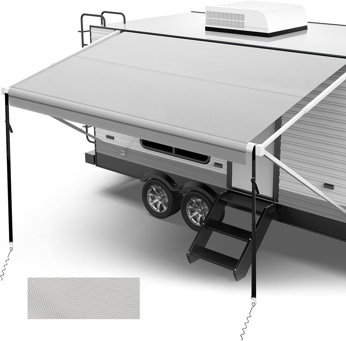 RV Awning Fabric Replacement 20' Gray Z482