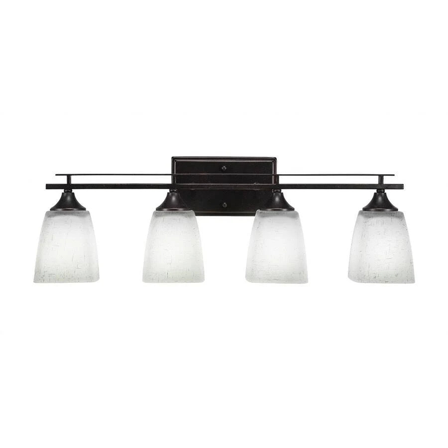 Four Light Bath Bar Aged Silver J3528