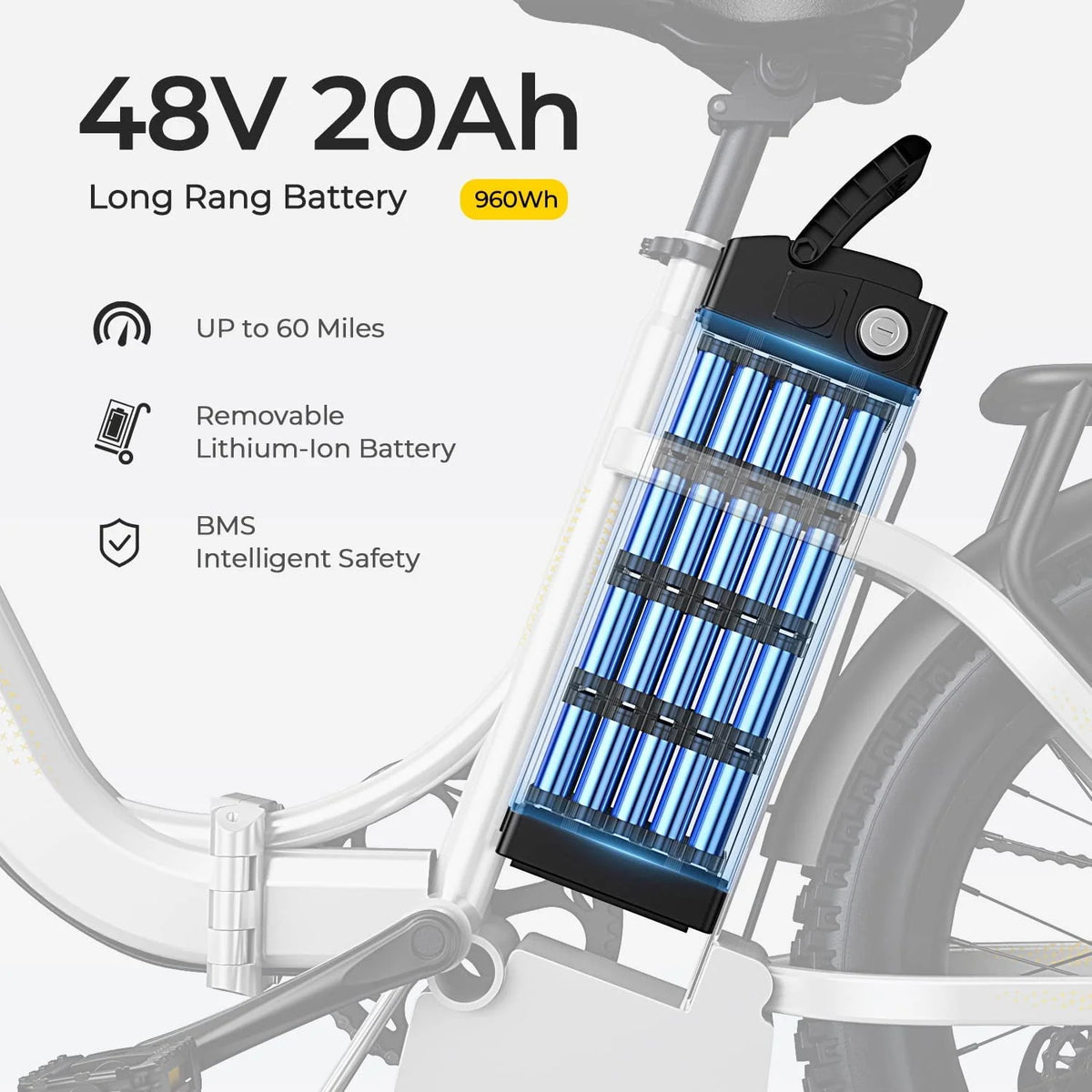 48V 15AH 750W Folding Electric Bike N307437