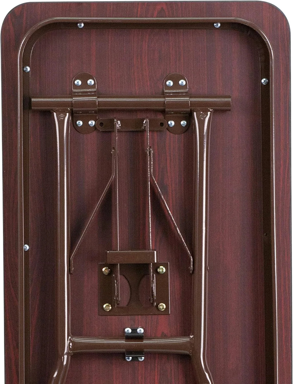 Mahogany Melamine Laminate Folding Training Table W4416