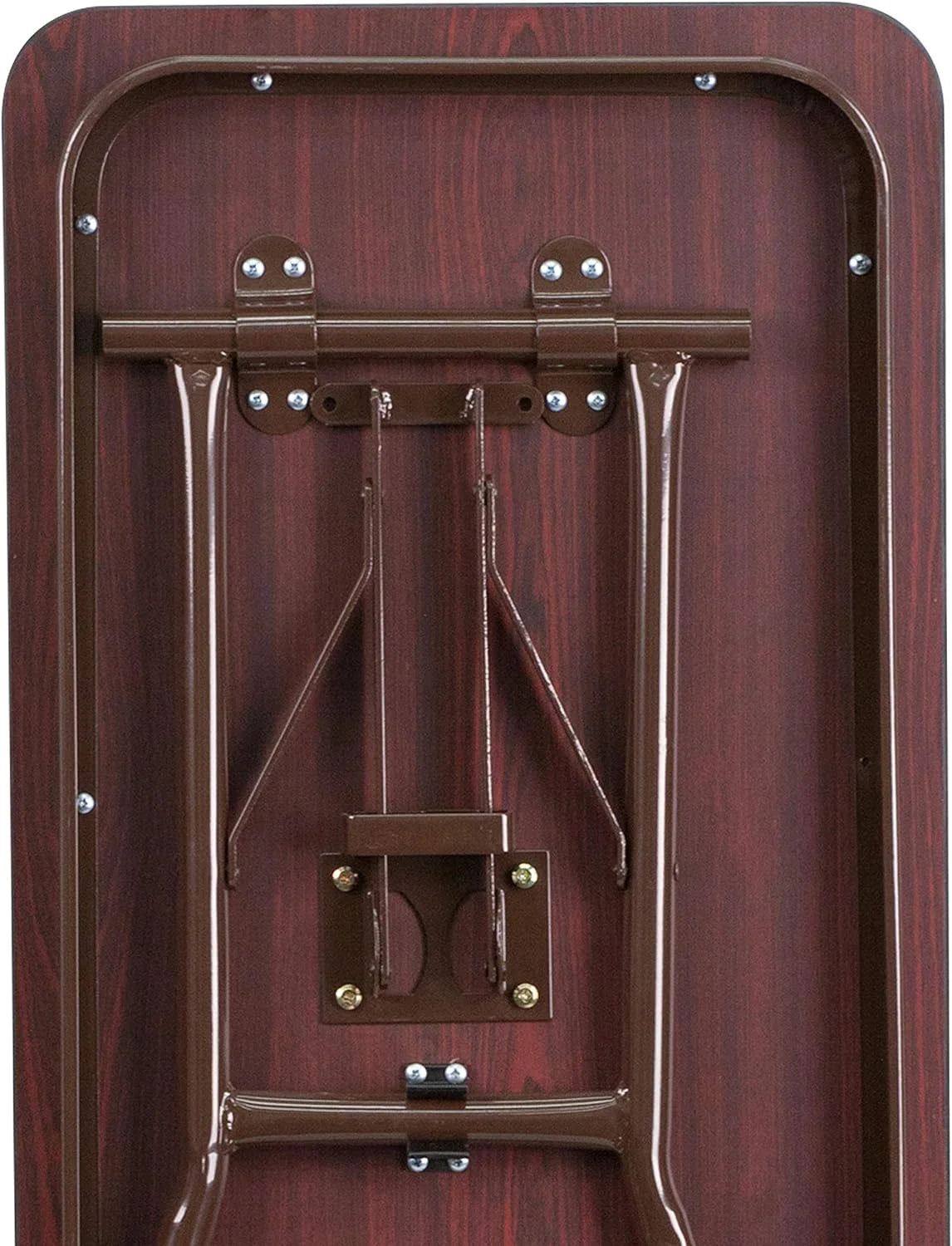 Mahogany Melamine Laminate Folding Training Table W4416