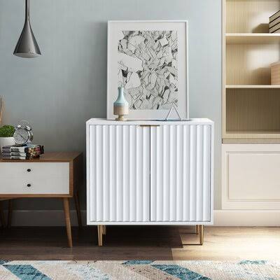 White 2 Door Accent Cabinet R49126