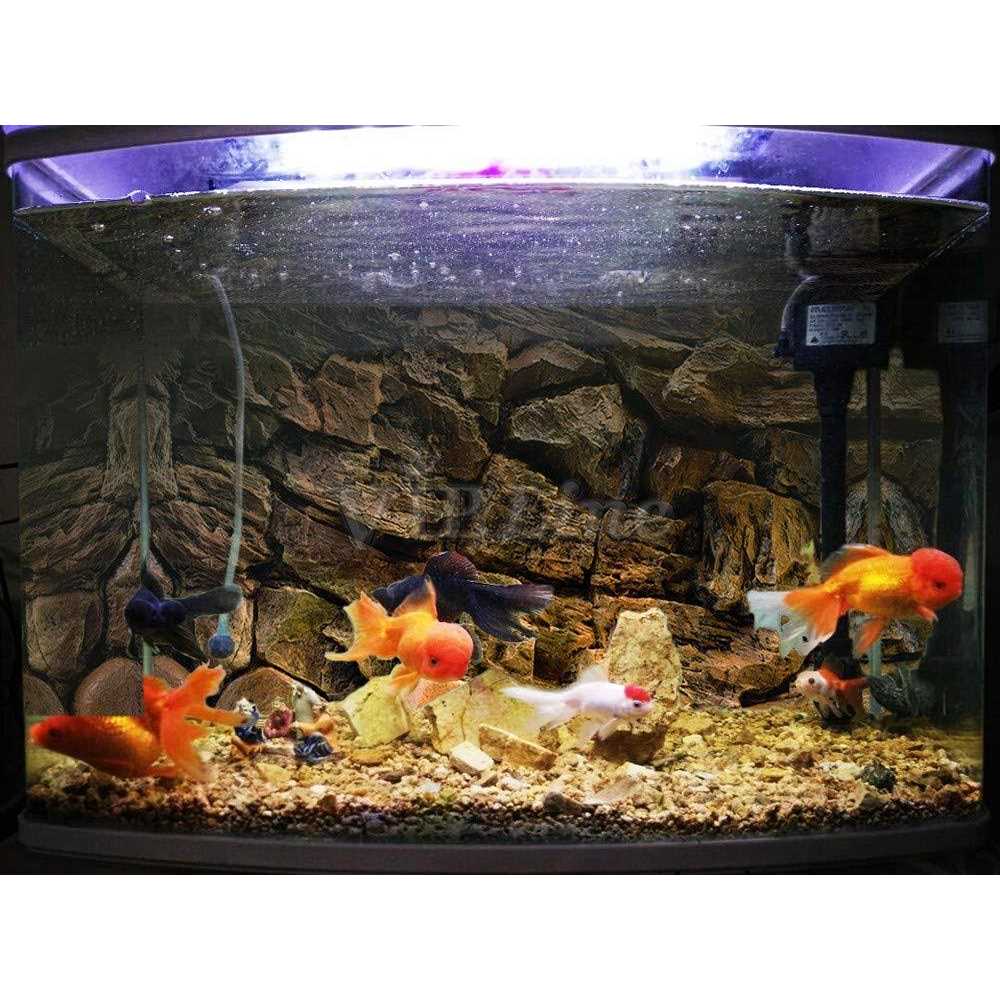 Rock Wall Aquarium Background Poster Fish Tank Decor Landscape J399962