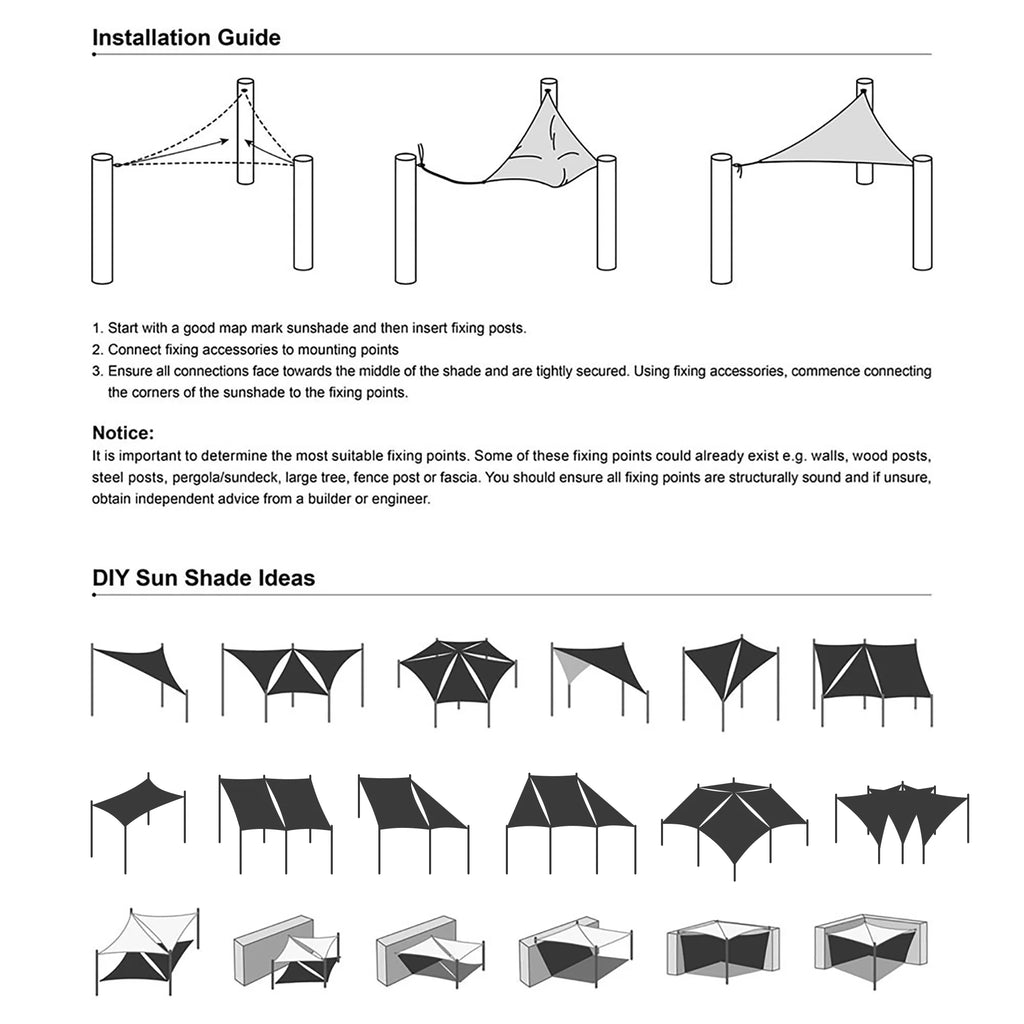 12x12 Ft 97% UV Block Square Sun Shade Sail Canopy Z915