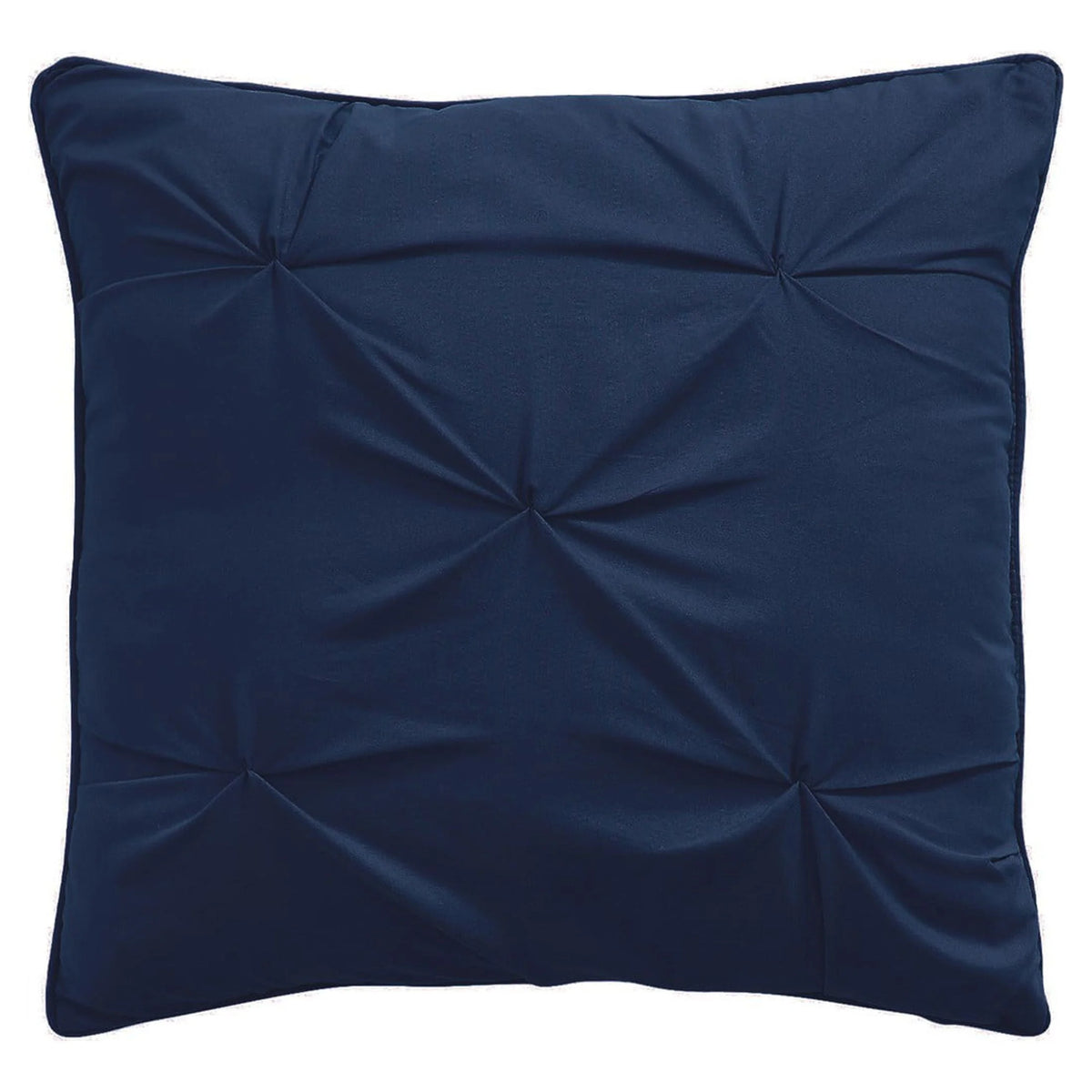Navy Pintuck Comforter Set Queen I1212