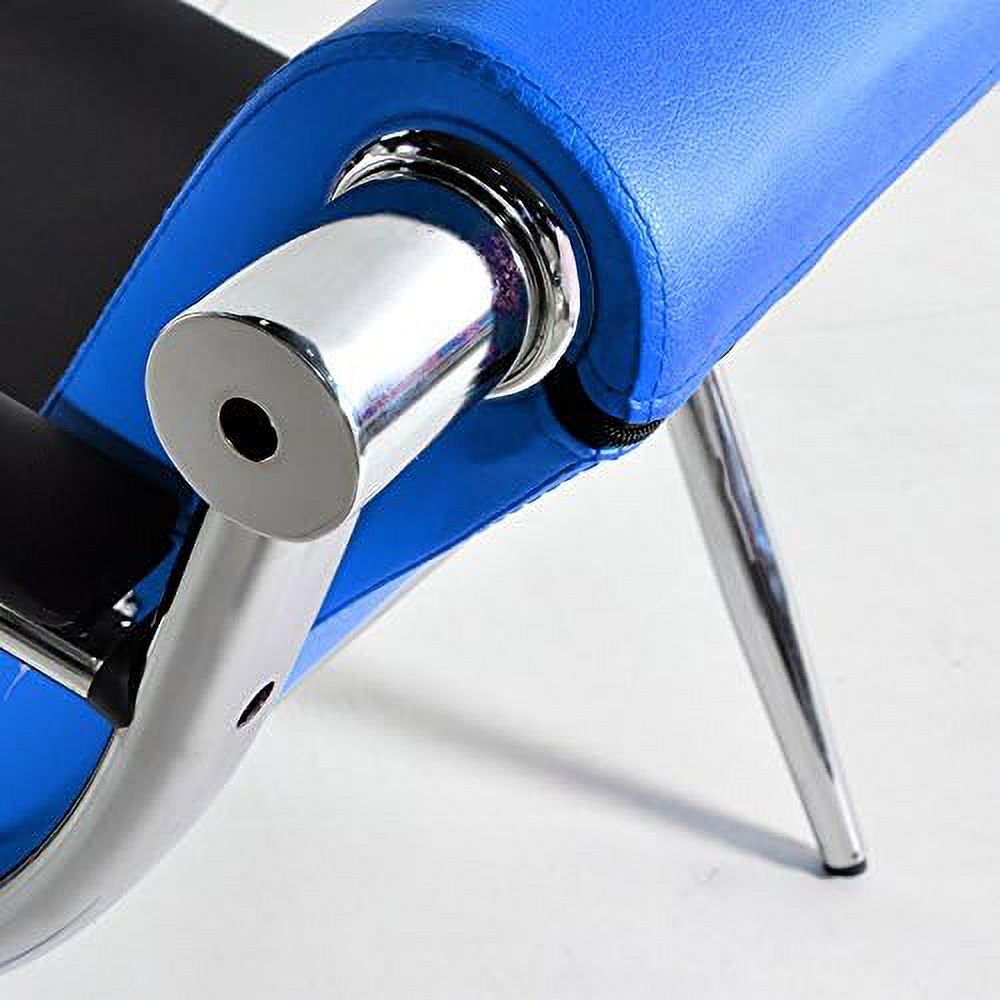 Blue And Black PU Leather Office Reception Chair I894819