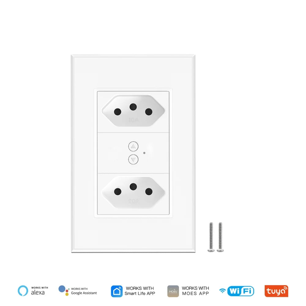 Smart WiFi Wall Socket 10A 20A Multiple Wall Outlet C73576